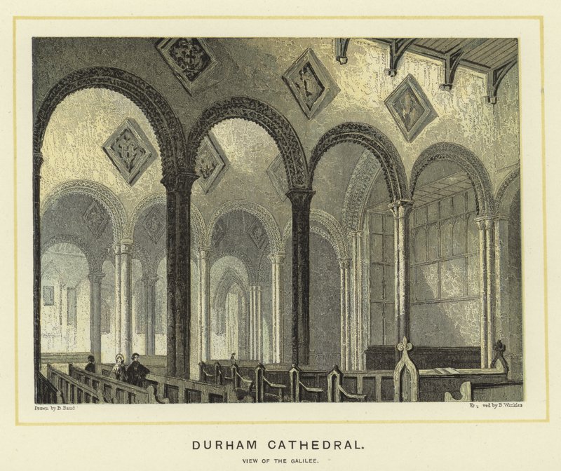 Durham katedrális, kilátás a Galileára alkotó: English School
