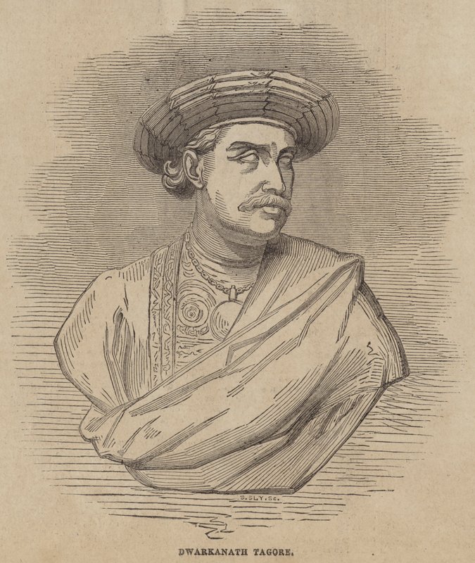 Dwarkanath Tagore (metszet) alkotó: English School