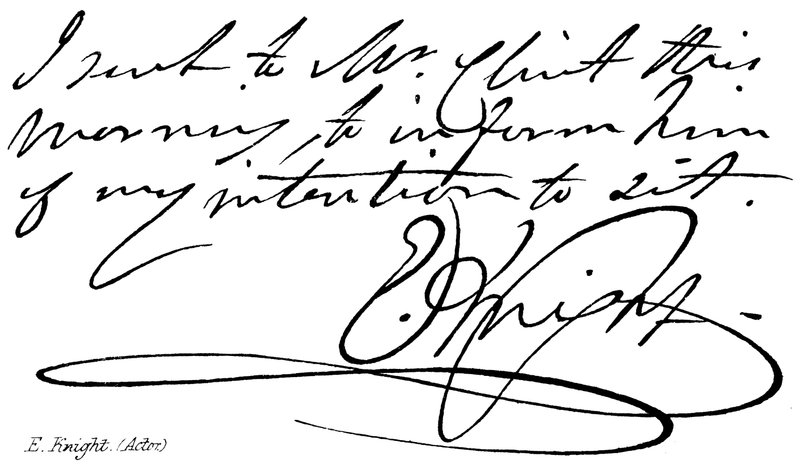 E. Knight, (színész) alkotó: English School