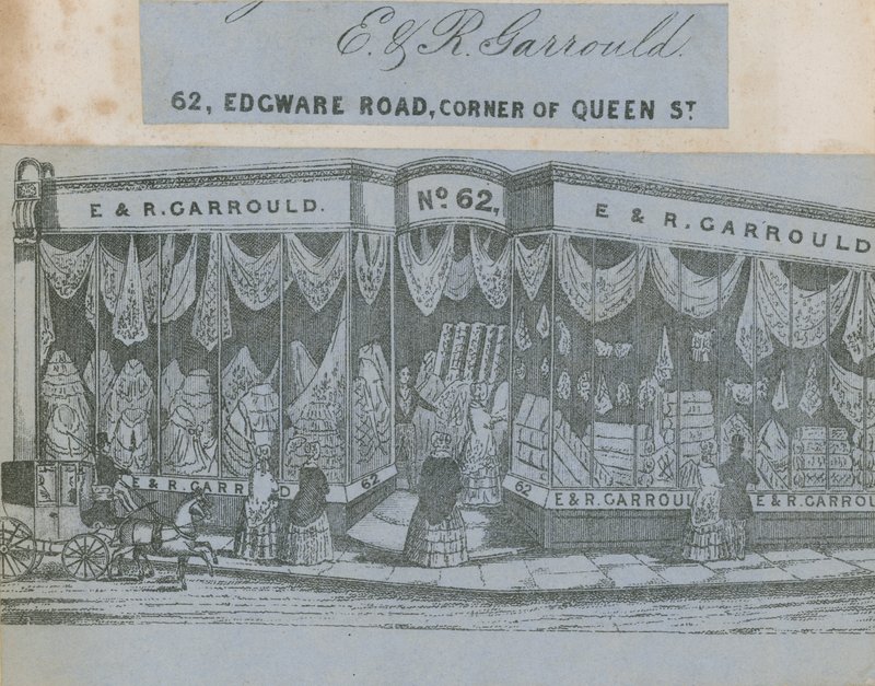 E & R Garrould, 62 Edgware Road, Corner of Queen Street, London alkotó: English School