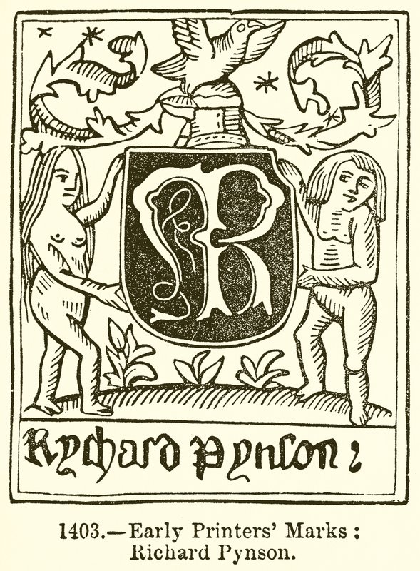 Early Printers Marks: Richard Pynson alkotó: English School