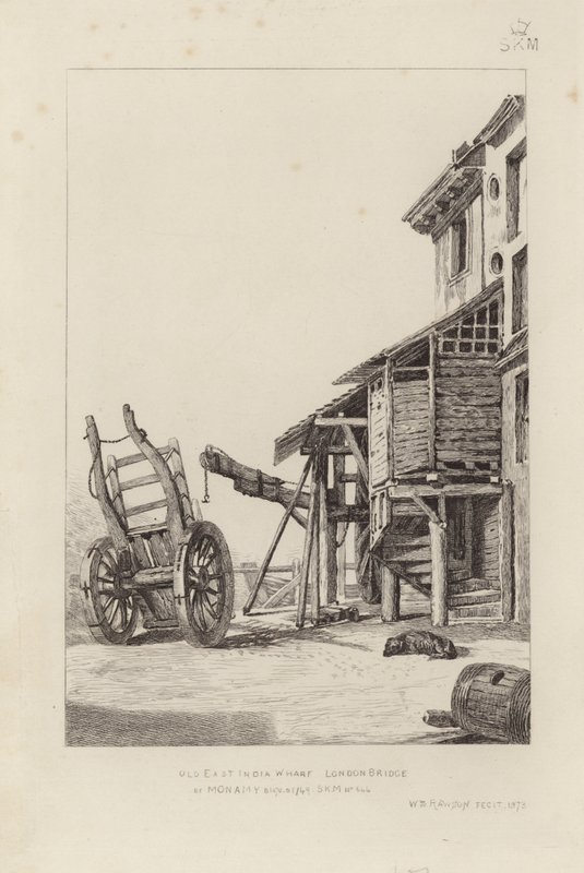 East India Wharf alkotó: English School