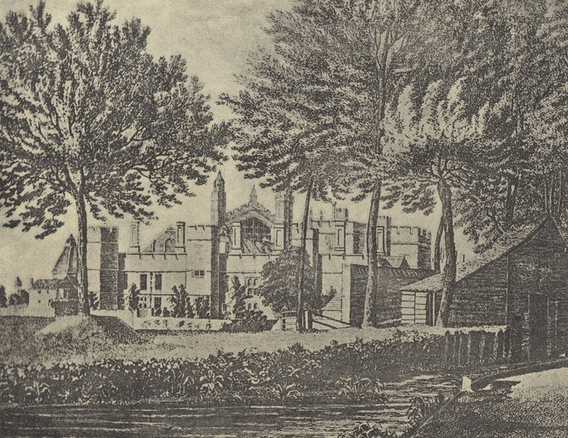 A főiskola keleti képe, 1746 (mélynyomás) alkotó: English School