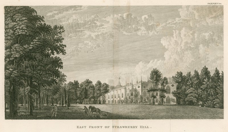 Strawberry Hill keleti frontja, Twickenham, London alkotó: English School