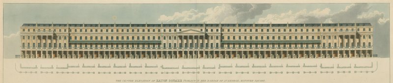 Eaton Square, Pimlico, a Szent György plébánia, Hanover Square, London alkotó: English School