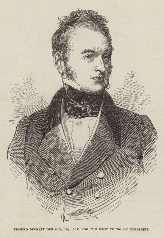 Edmund Beckett Denison, az Esquire képviselője, a Yorkshire-i West Riding képviselője alkotó: English School