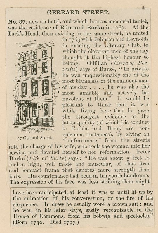 Edmund Burke és a Gerrard Street 37 alkotó: English School