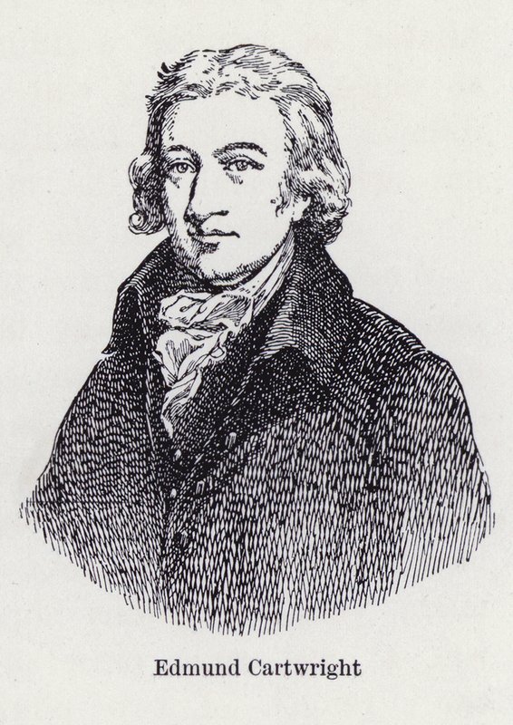 Edmund Cartwright, az erőgép (litho) angol feltalálója alkotó: English School