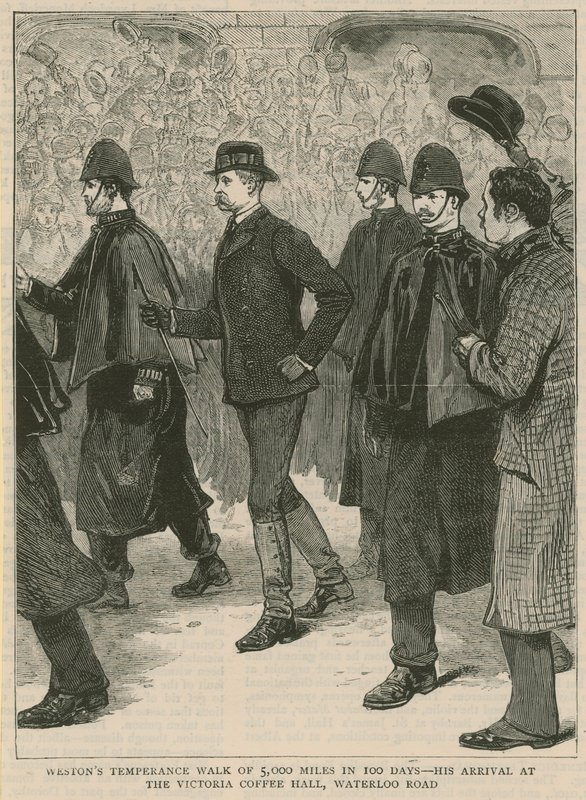 Edward Payson Weston mértékletes gyaloglása 5000 mérföldet 100 nap alatt alkotó: English School