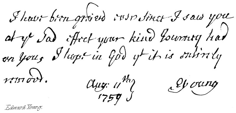 Edward Young alkotó: English School