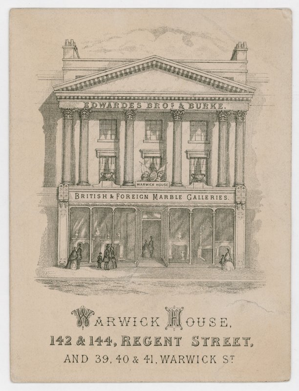 Edwardes Brothers & Burke, kereskedelmi kártya alkotó: English School