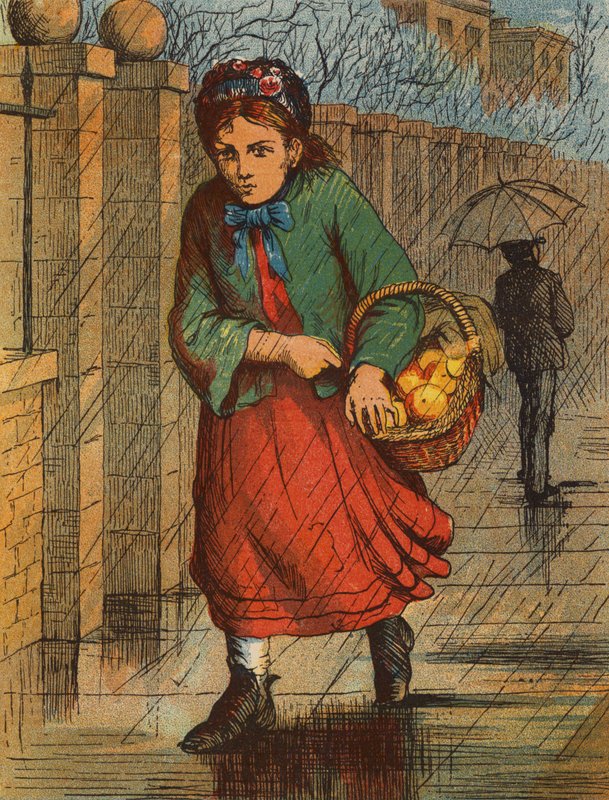 Effie és a narancsok (színes litográfia) alkotó: English School
