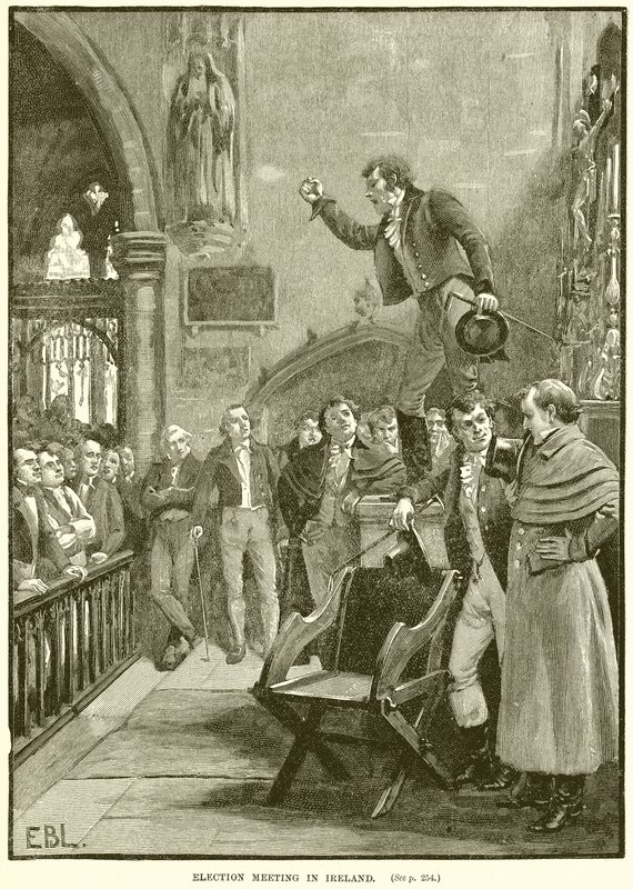 Választási gyűlés Írországban alkotó: English School