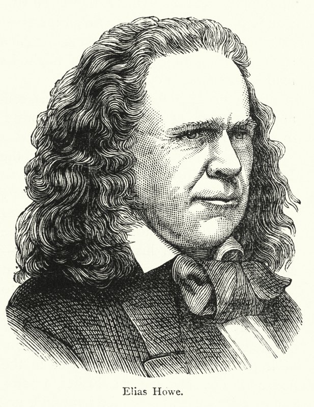 Elias Howe, a lockstitch varrógép amerikai feltalálója alkotó: English School