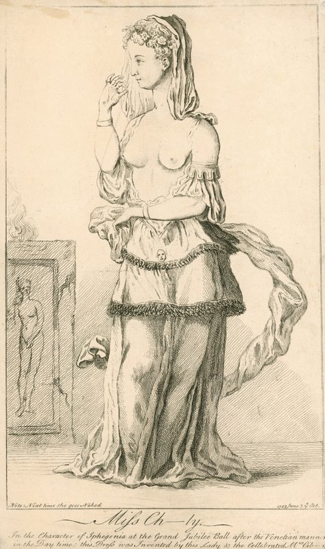 Elizabeth Chudleigh, Iphigenia karakterében a nagy jubileumi bálon alkotó: English School