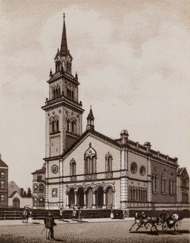 Elmwood templom (litho) alkotó: English School