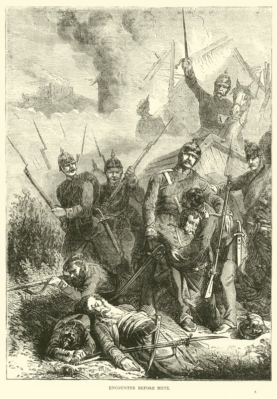 Találkozás Metz előtt, 1870. augusztus alkotó: English School