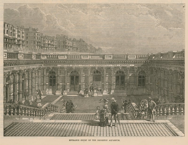A Brighton Aquarium bejárati udvara alkotó: English School
