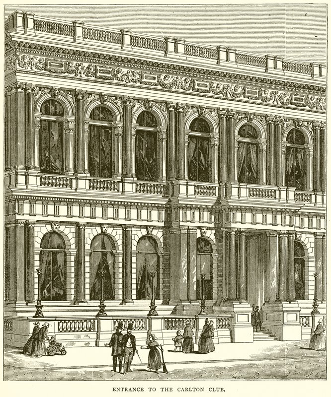 Bejárat a Carlton Clubba alkotó: English School