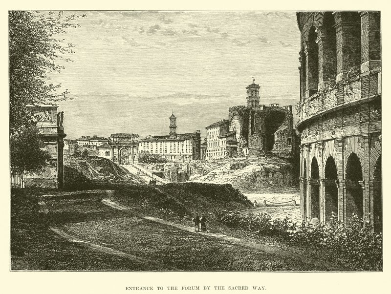 A Fórum bejárata a Szent útról alkotó: English School
