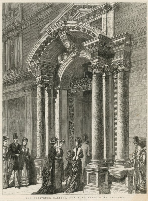 A Grosvenor Galéria bejárata alkotó: English School