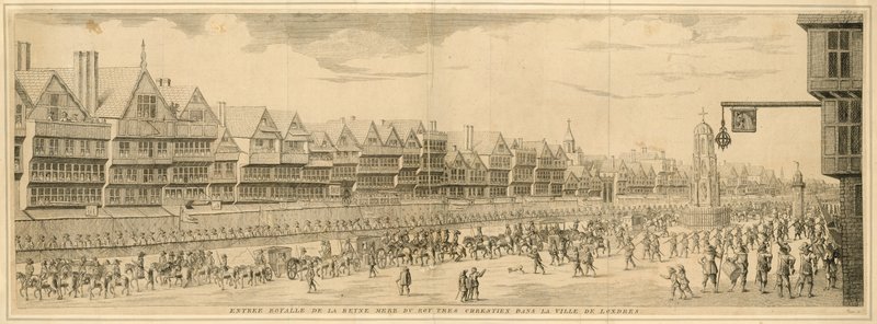 Roy Tres Chrestien királynő anyja királyi belépése London városába alkotó: English School