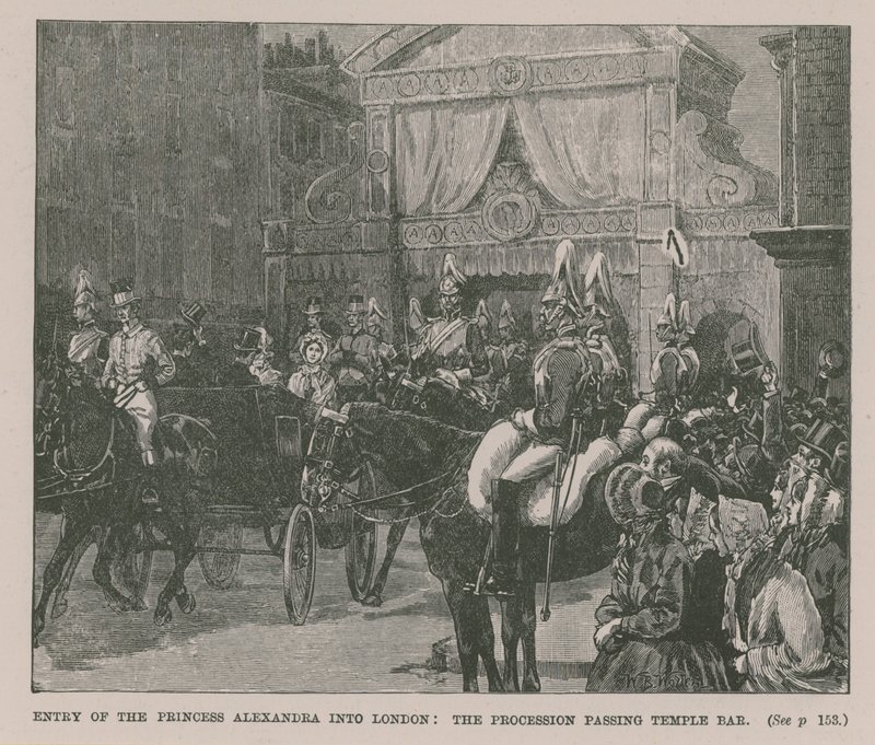 Alexandria hercegnő belépése Londonba alkotó: English School