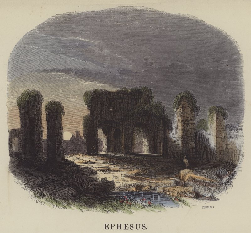 Ephesus (színes metszet) alkotó: English School