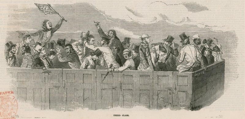 Epsom Races 1847: A vasút – harmadik osztály alkotó: English School