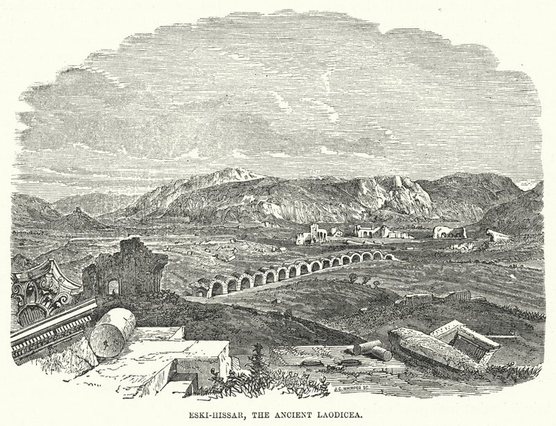 Eski-Hissar, az ókori Laodicea (metszet) alkotó: English School