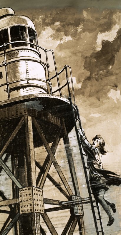 Ethel Langton, a St Helens Lighthouse hősnője alkotó: English School