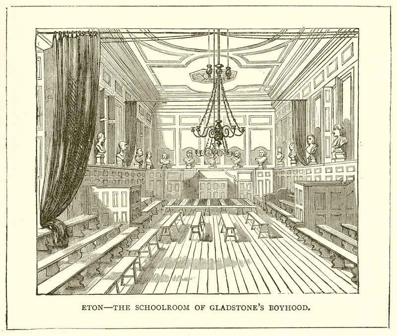 Eton – Gladstones fiúkorának tanterme alkotó: English School
