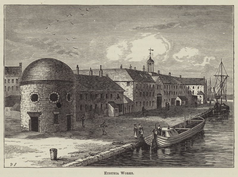 Etruria Works (metszet) alkotó: English School