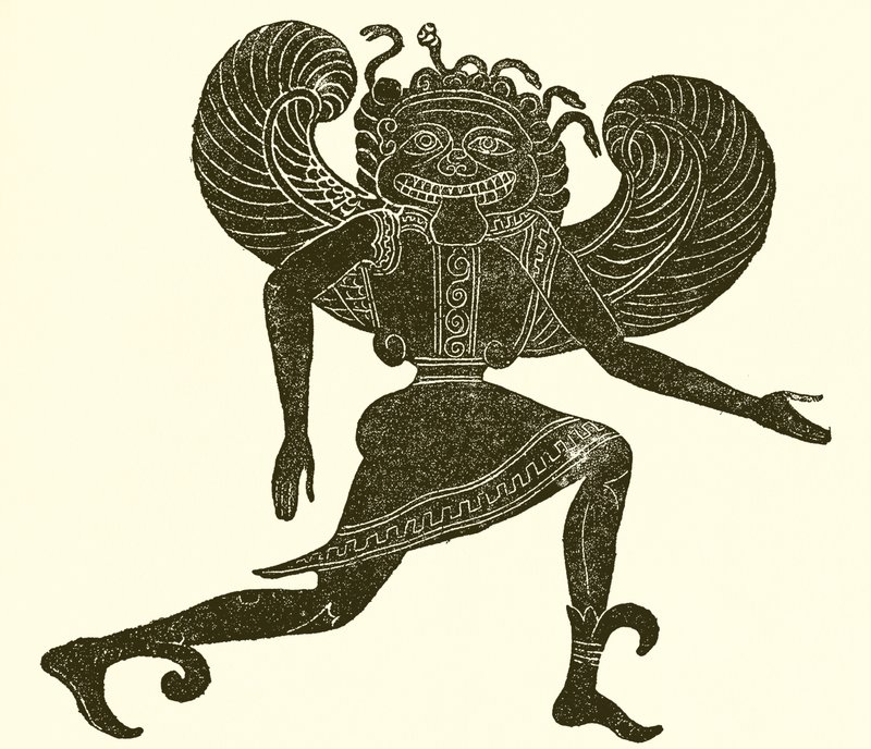 etruszk Gorgon. (Campana Múzeum) alkotó: English School