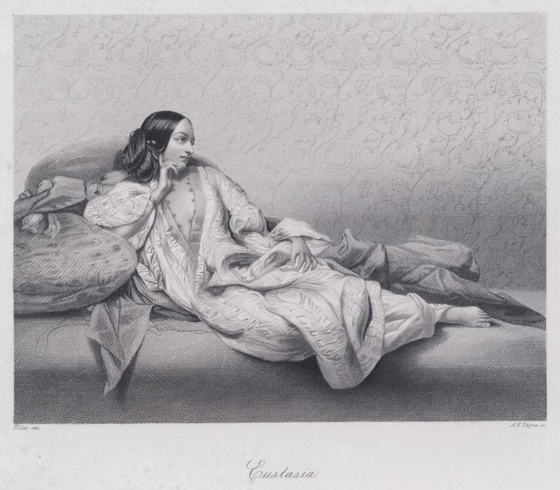 Eustasia (metszet) alkotó: English School