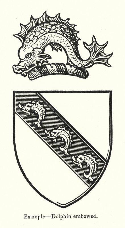Példa, delfin domborítás (gravírozás) alkotó: English School