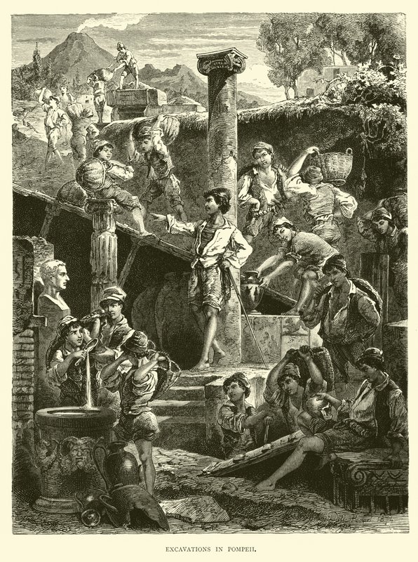 Ásatások Pompejiben alkotó: English School