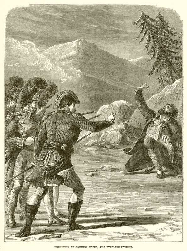 Andrew Hoffer, A tiroli hazafi kivégzése alkotó: English School