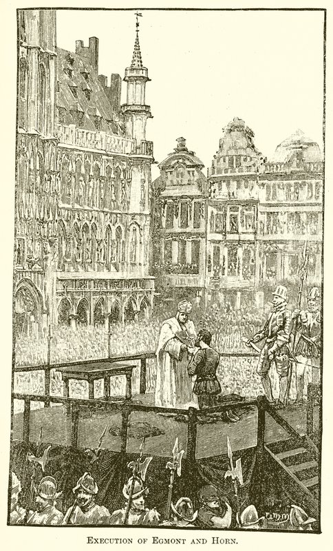 Egmont és Horn kivégzése alkotó: English School