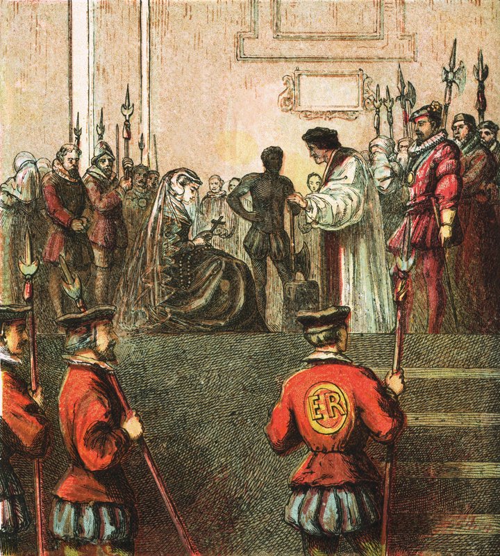 Mária, skót királynő kivégzése alkotó: English School
