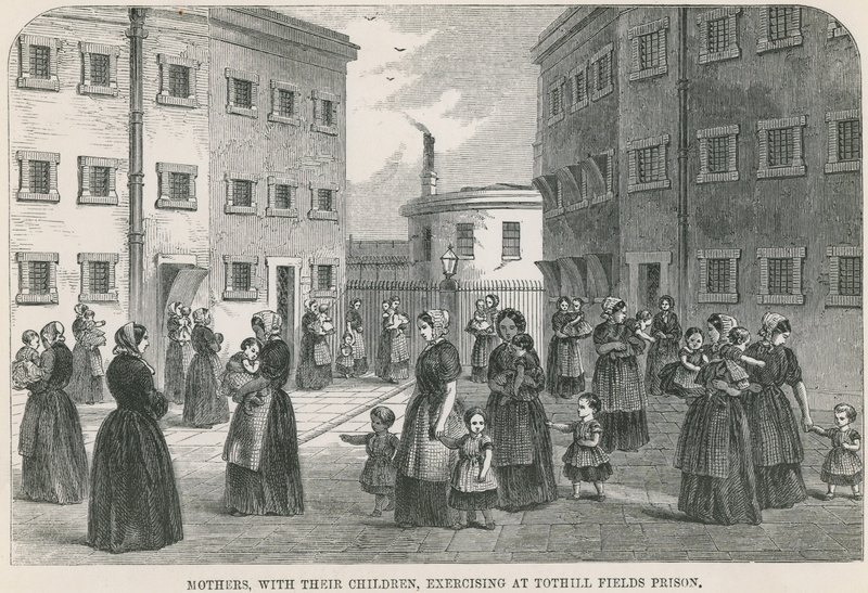 Edzés a Tothill Fields-i börtönben alkotó: English School