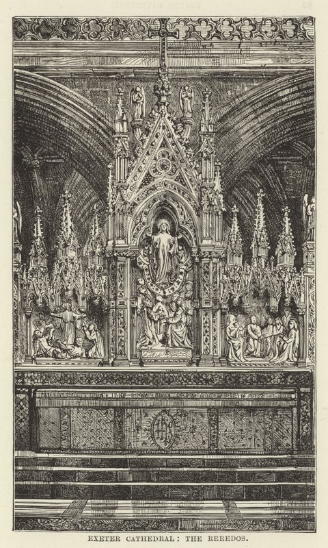 Exeteri katedrális, a reredos alkotó: English School