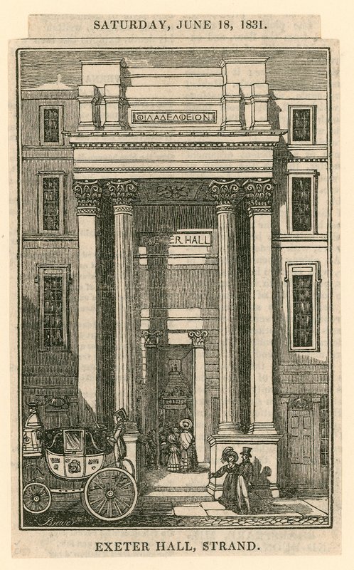 Exeter Hall, Strand, London alkotó: English School