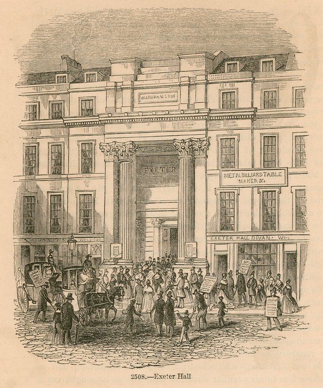 Exeter Hall, Strand, London alkotó: English School