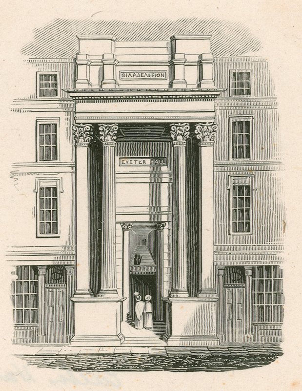 Exeter Hall, Strand, London alkotó: English School