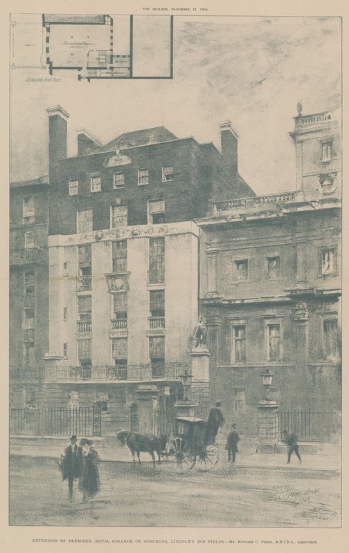 A Lincolns Inn Fields-i Royal College of Surgeons épületének bővítése alkotó: English School