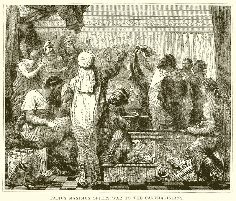 Fabius Maximus háborút ajánl a karthágóiaknak alkotó: English School