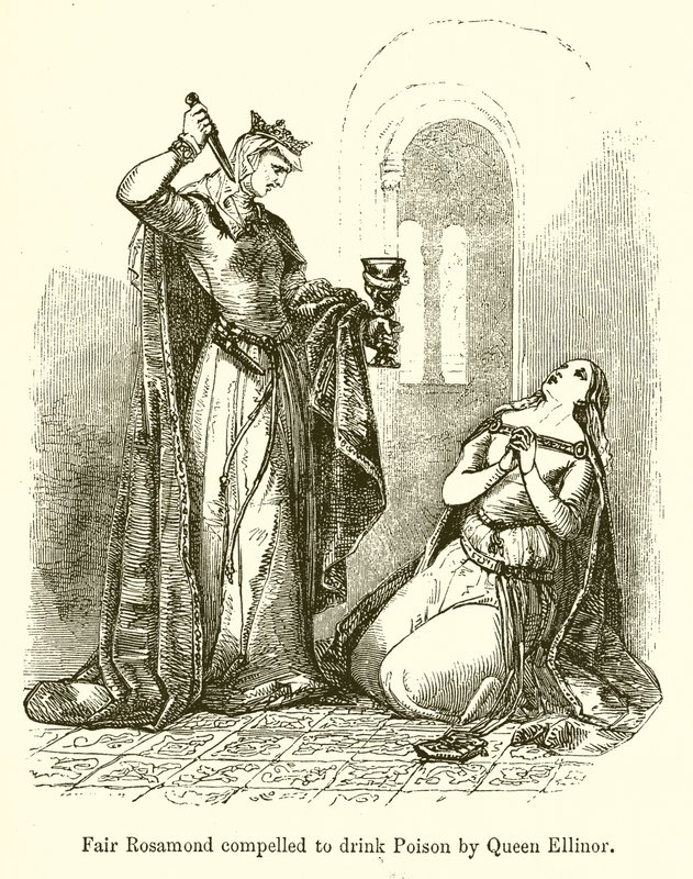Fair Rosamond Ellinor királynő Poison-ját kényszerítette rá alkotó: English School