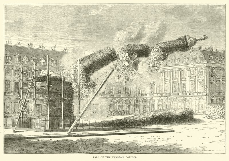 A Vendome-oszlop bukása, 1871. április alkotó: English School