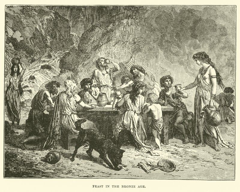 Lakoma a bronzkorban (metszet) alkotó: English School